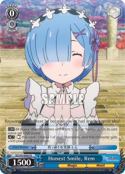 Honest Smile, Rem, Re:ZERO Vol.2 RZ/S55-E063 R