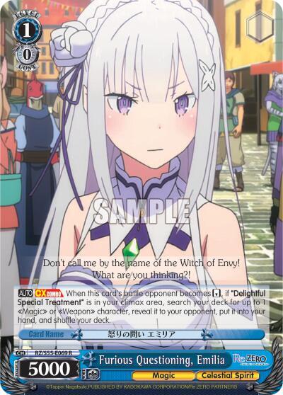 Furious Questioning, Emilia, Re:ZERO Vol.2 RZ/S55-E069 R