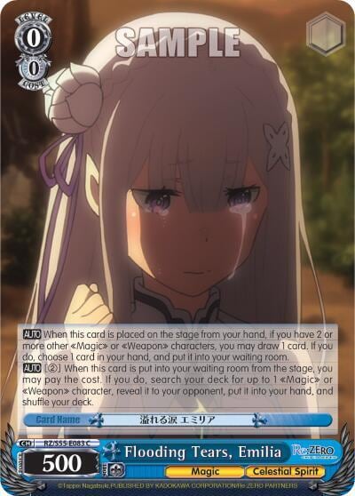 Flooding Tears, Emilia, Re:ZERO Vol.2 RZ/S55-E083 C