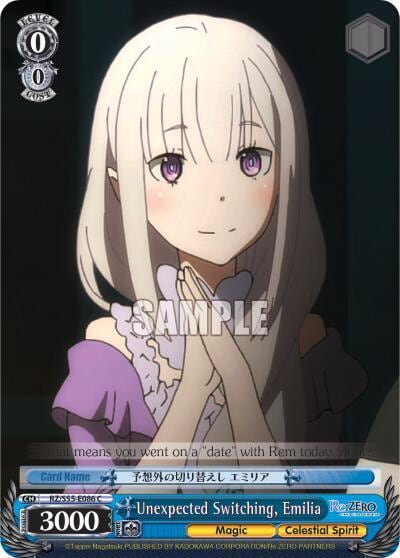Unexpected Switching, Emilia, Re:ZERO Vol.2 RZ/S55-E086 C