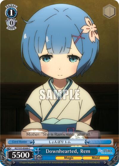Downhearted, Rem, Re:ZERO Vol.2 RZ/S55-E088 C