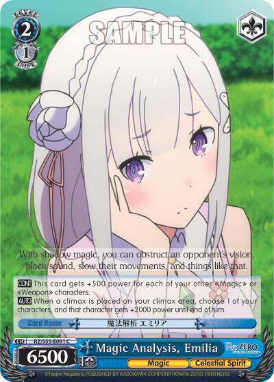 Magic Analysis, Emilia, Re:ZERO Vol.2 RZ/S55-E091 C