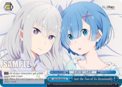 Just the Two of Us Occasionally, Re:ZERO Vol.2 RZ/S55-E096 CR
