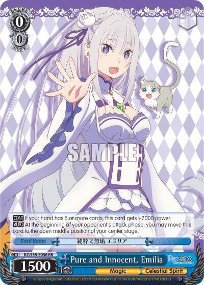 Pure and Innocent, Emilia, Re:ZERO Vol.2 RZ/S55-E056 RR