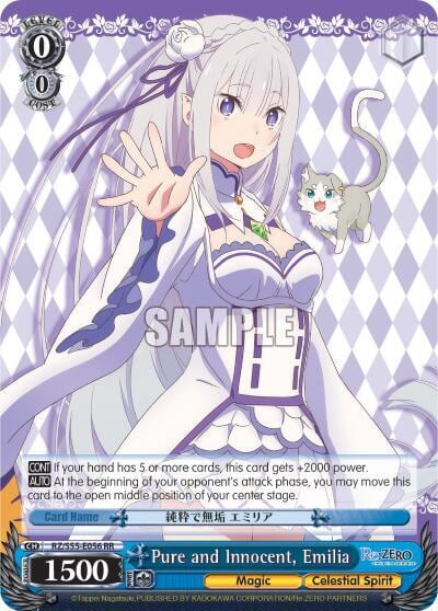 Pure and Innocent, Emilia, Re:ZERO Vol.2 RZ/S55-E056 RR