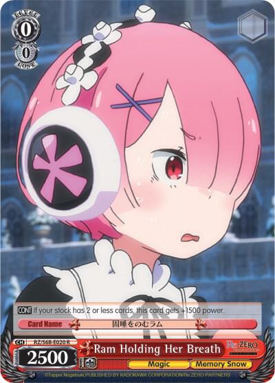 Ram Holding Her Breath, Re:ZERO Memory Snow RZ/S68-E020 R
