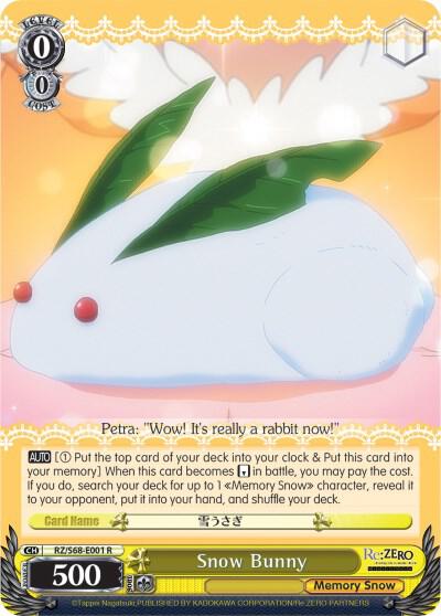 Snow Bunny, Re:ZERO Memory Snow RZ/S68-E001 R