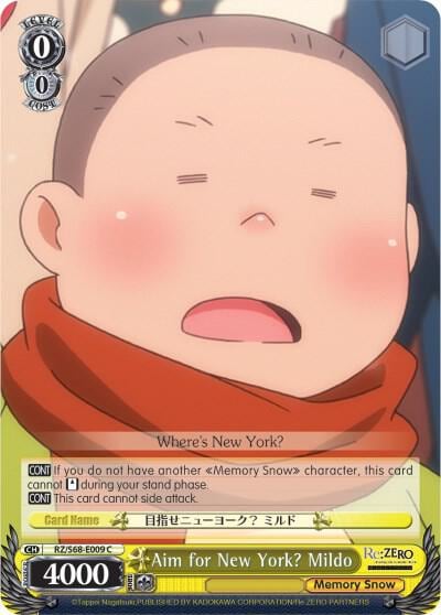 Aim for New York? Mildo, Re:ZERO Memory Snow RZ/S68-E009 C