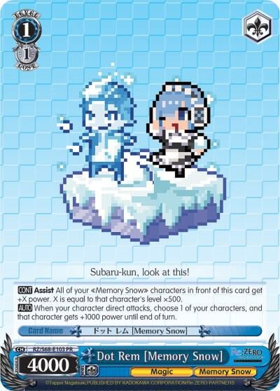 Dot Rem [Memory Snow], Re:ZERO Memory Snow RZ/S68-E103 PR