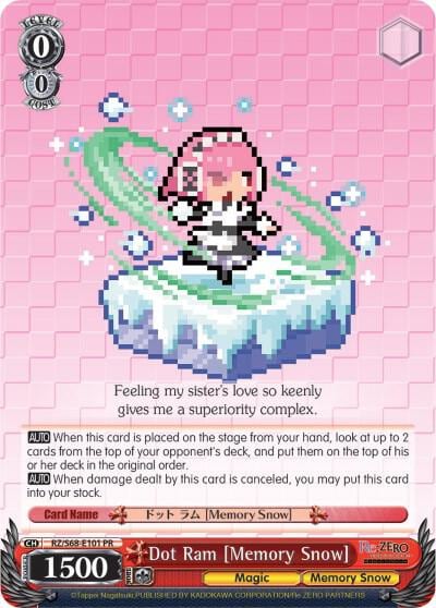 Dot Ram [Memory Snow], Re:ZERO Memory Snow RZ/S68-E101 PR