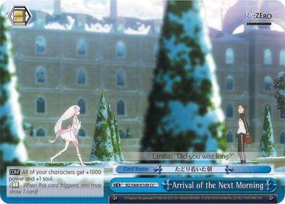 Arrival of the Next Morning, Re:ZERO Memory Snow RZ/S68-E100 CC