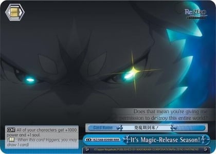 It's Magic-Release Season! (RRR), Re:ZERO Memory Snow RZ/S68-E098R RRR