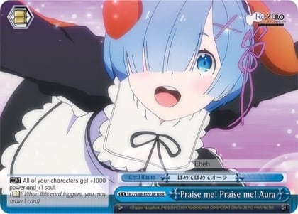 Praise me! Praise me! Aura (RRR), Re:ZERO Memory Snow RZ/S68-E097R RRR