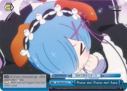 Praise me! Praise me! Aura, Re:ZERO Memory Snow RZ/S68-E097 CC