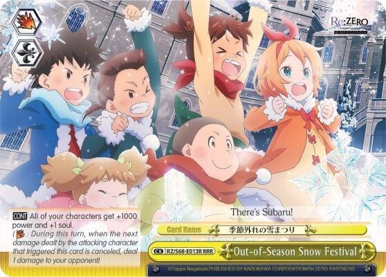 Out-of-Season Snow Festival (RRR), Re:ZERO Memory Snow RZ/S68-E013R RRR