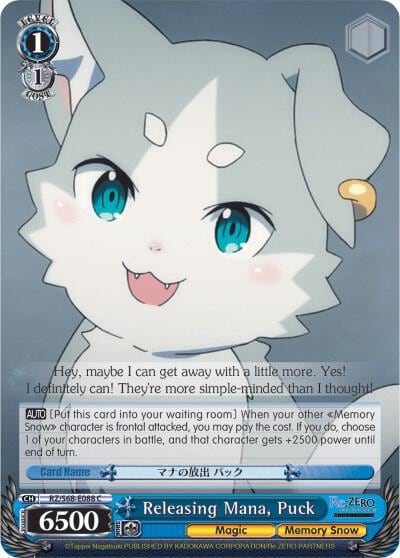 Releasing Mana, Puck, Re:ZERO Memory Snow RZ/S68-E088 C