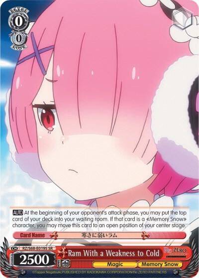 Ram With a Weakness to Cold (SR), Re:ZERO Memory Snow RZ/S68-E019S SR
