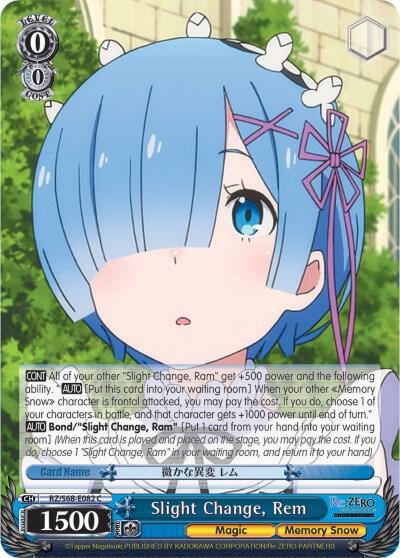 Slight Change, Rem, Re:ZERO Memory Snow RZ/S68-E082 C