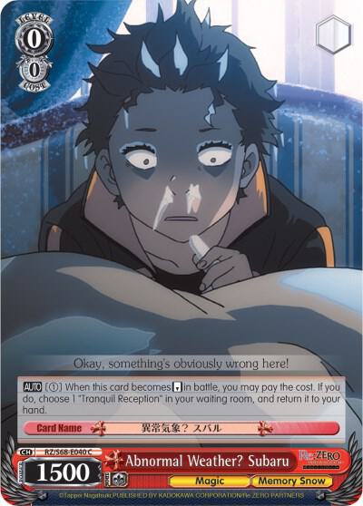 Abnormal Weather? Subaru, Re:ZERO Memory Snow RZ/S68-E040 C