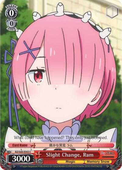 Slight Change, Ram, Re:ZERO Memory Snow RZ/S68-E043 C