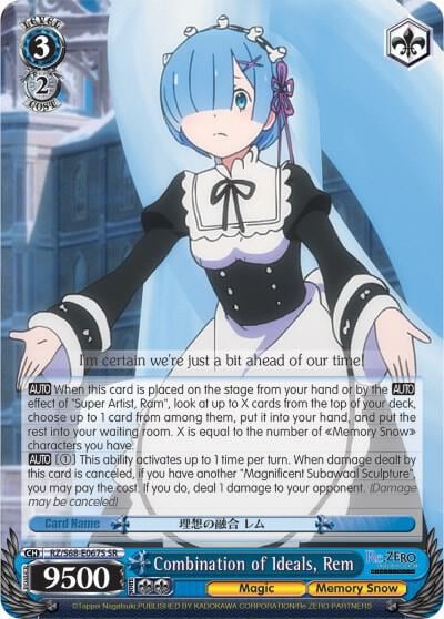 Combination of Ideals, Rem (SR), Re:ZERO Memory Snow RZ/S68-E067S SR
