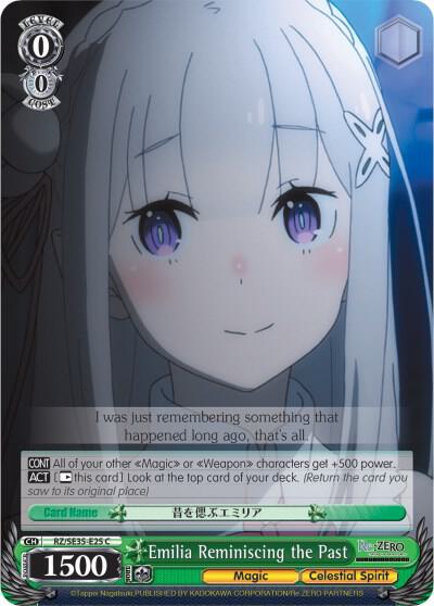 Emilia Reminiscing the Past, Re:ZERO: The Frozen Bond RZ/SE35-E25 C