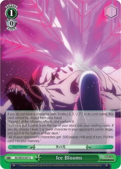 Ice Blooms, Re:ZERO: The Frozen Bond RZ/SE35-E37 U