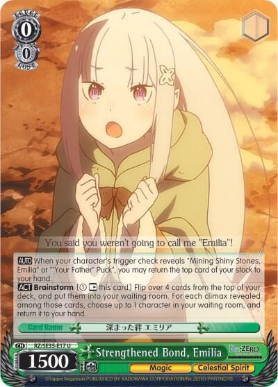 Strengthened Bond, Emilia (Parallel Foil), Re:ZERO: The Frozen Bond RZ/SE35-E17 U