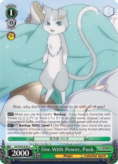 One With Power, Puck (Parallel Foil), Re:ZERO: The Frozen Bond RZ/SE35-E20 U