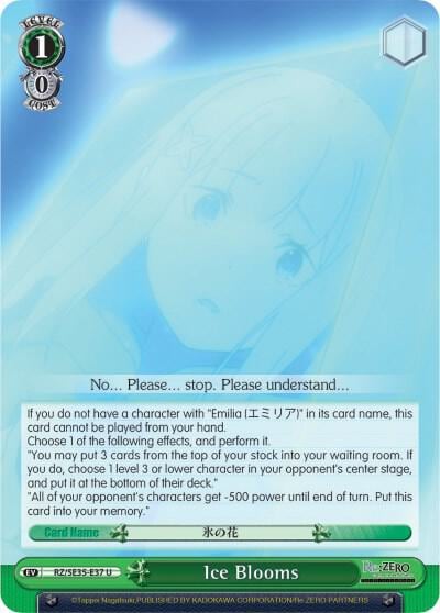 Ice Blooms (Parallel Foil), Re:ZERO: The Frozen Bond RZ/SE35-E37 U