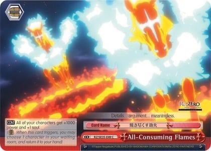 All-Consuming Flames (Parallel Foil), Re:ZERO: The Frozen Bond RZ/SE35-E49 U