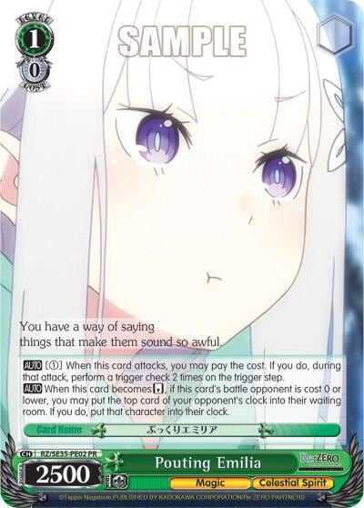 Pouting Emilia, Re:ZERO: The Frozen Bond RZ/SE35-PE02 PR