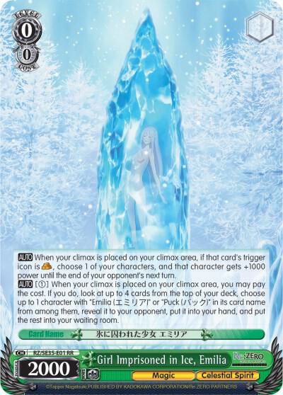 Girl Imprisoned in Ice, Emilia, Re:ZERO: The Frozen Bond RZ/SE35-E01 RR
