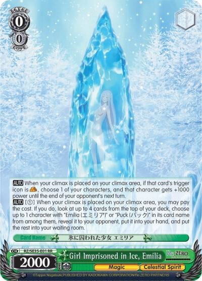 Girl Imprisoned in Ice, Emilia, Re:ZERO: The Frozen Bond RZ/SE35-E01 RR