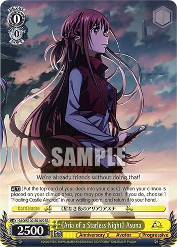 "Aria of a Starless Night" Asuna (SR), Sword Art Online Animation 10th Anniversary SAO/S100-E016S SR