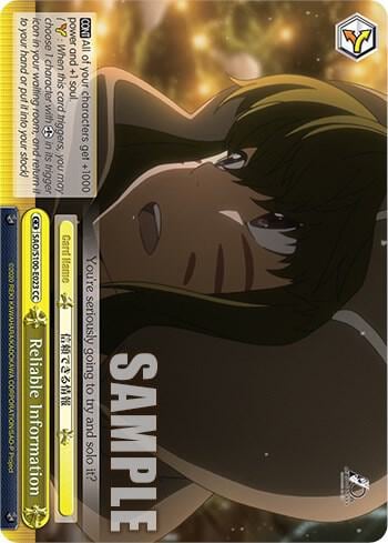 Reliable Information, Sword Art Online Animation 10th Anniversary SAO/S100-E023 CC