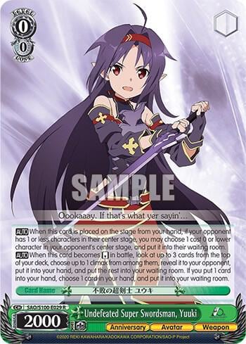 Undefeated Super Swordsman, Yuuki, Sword Art Online Animation 10th Anniversary SAO/S100-E029 R