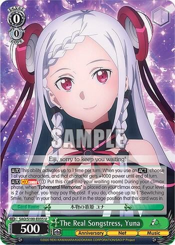 The Real Songstress, Yuna, Sword Art Online Animation 10th Anniversary SAO/S100-E035 U