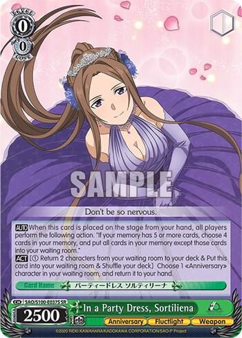In a Party Dress, Sortiliena (SR), Sword Art Online Animation 10th Anniversary SAO/S100-E037S SR