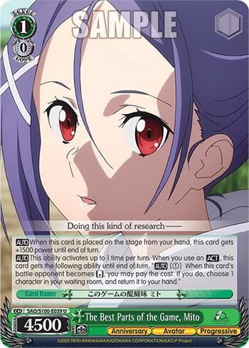 The Best Parts of the Game, Mito, Sword Art Online Animation 10th Anniversary SAO/S100-E039 U