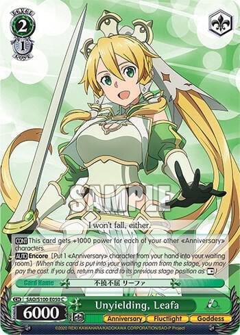 Unyielding, Leafa, Sword Art Online Animation 10th Anniversary SAO/S100-E050 C