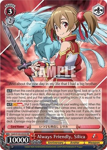 Always Friendly, Silica, Sword Art Online Animation 10th Anniversary SAO/S100-E059 RR