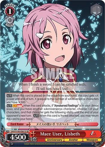 Mace User, Lisbeth (SR), Sword Art Online Animation 10th Anniversary SAO/S100-E061S SR