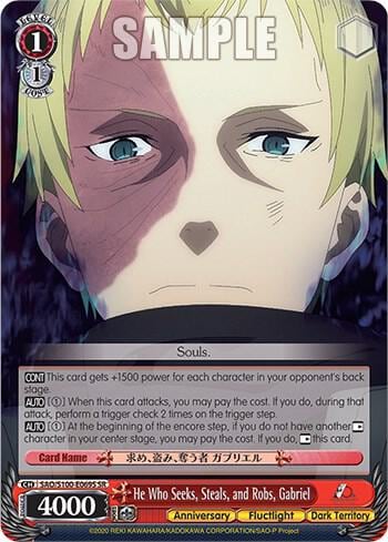 He Who Seeks, Steals, and Robs, Gabriel (SR), Sword Art Online Animation 10th Anniversary SAO/S100-E069S SR
