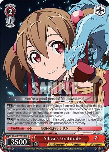 Silica's Gratitude, Sword Art Online Animation 10th Anniversary SAO/S100-E070 C