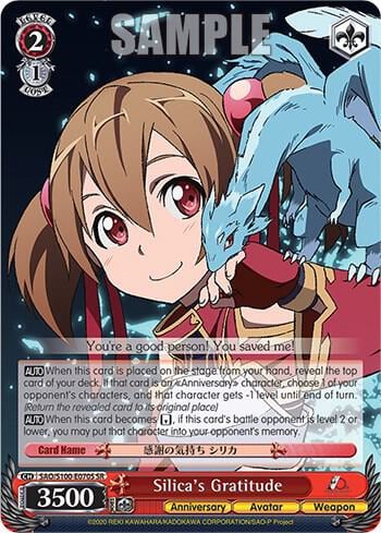 Silica's Gratitude (SR), Sword Art Online Animation 10th Anniversary SAO/S100-E070S SR