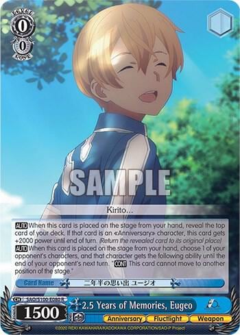 2.5 Years of Memories, Eugeo, Sword Art Online Animation 10th Anniversary SAO/S100-E080 R