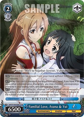 Familial Love, Asuna & Yui (SR), Sword Art Online Animation 10th Anniversary SAO/S100-E081S SR
