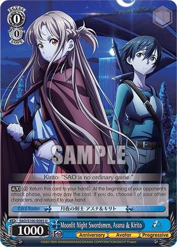 Moonlit Night Swordsmen, Asuna & Kirito, Sword Art Online Animation 10th Anniversary SAO/S100-E083 U