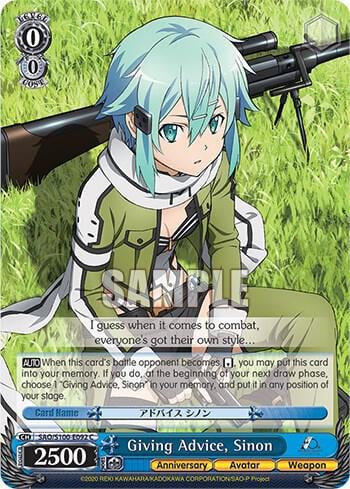 Giving Advice, Sinon, Sword Art Online Animation 10th Anniversary SAO/S100-E092 C